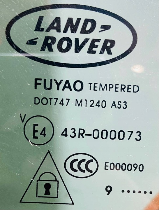 фото №15, Скло двері зад права lr disco-sport l550 fk72-25712-ba