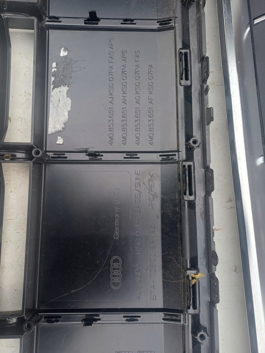 фото №8, Audi q7 ii 4m рестайлинг s-line 2019- решётка решётка радиатора бампера перед 4m0