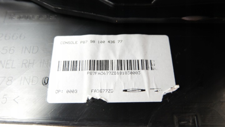 фото №16, Peugeot 5008 ii підлокітник тунель середній 9810043677