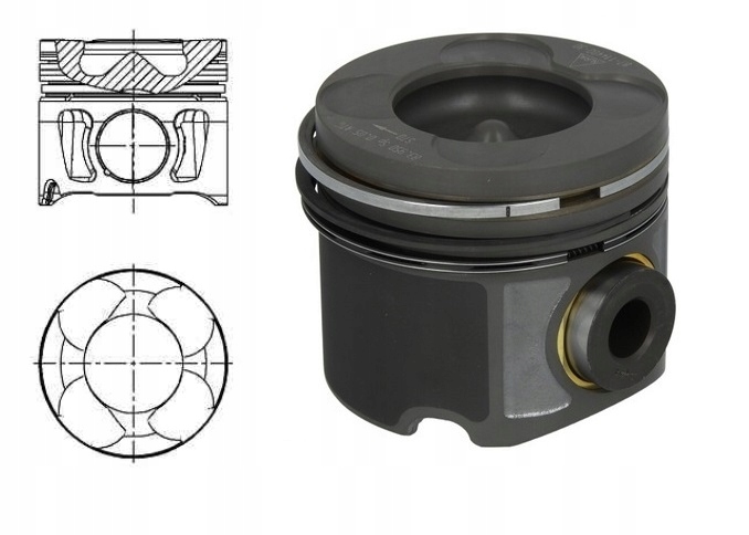 фото №2, Mahle поршень kpl renault master trafic 2.5 dci g9u