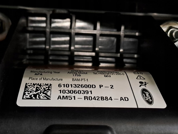 фото №10, Торпедо консоль подушки датчик ремені оригінал kpl ford c-max