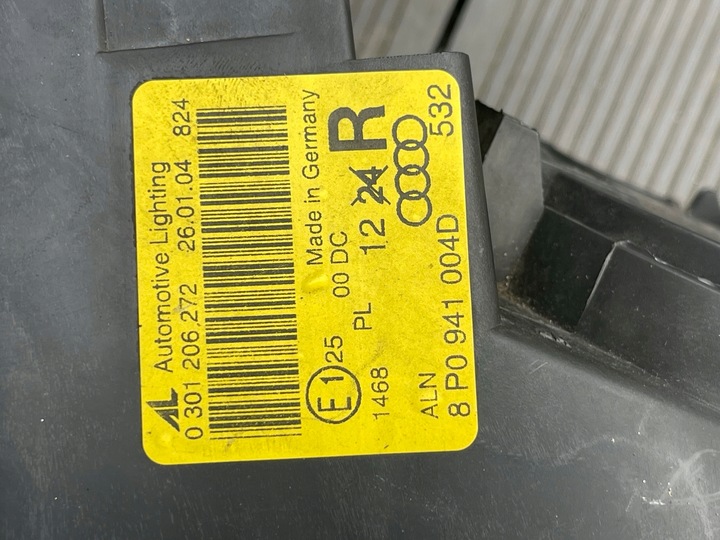 фото №7, Audi a3 8p лампа комплект правая левая передняя ксенон eu 8p0941004d 8p0941003d