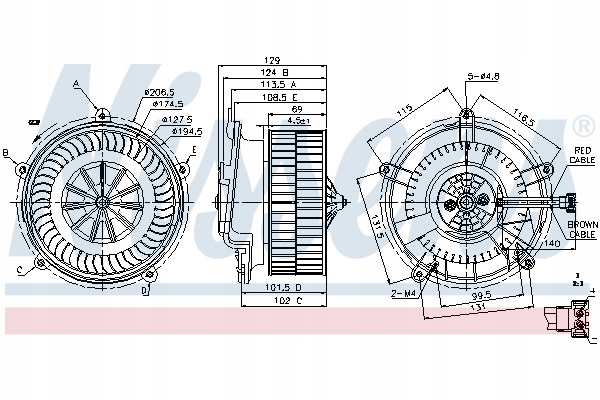 фото №8, Вентилятор інтер'єру - повітродувка [ nissens ] 87119