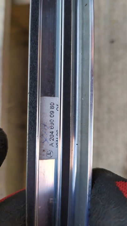 фото №5, Mercedes c w204 планка бокова ліва хром універсал