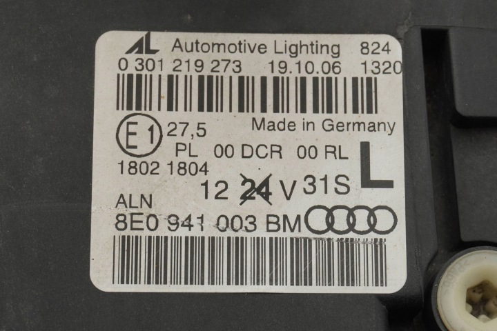 фото №13, Фара передняя левая ксенон audi a4 b7 8e0941003bm