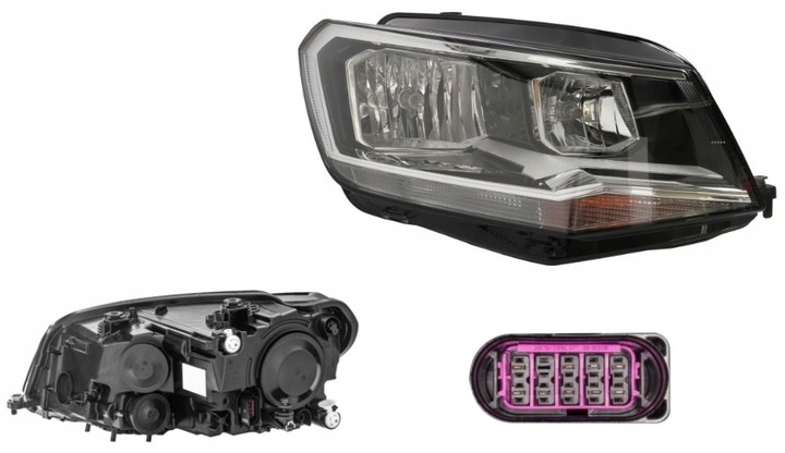 фото №1, Фара лампа праві vw caddy iii 15- hella