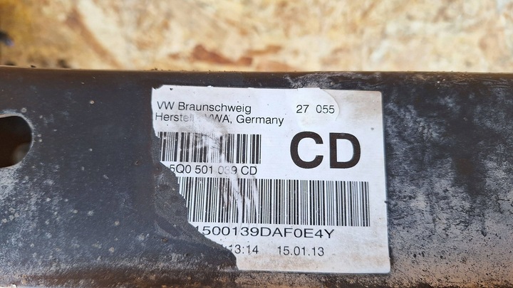 фото №5, Вісь балка підвішування зад 5q0501049b golf vii a3 8v leon iii octavia iii