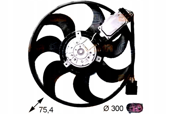 фото №2, Вентилятор радиатор hella 7l0959455c 7l0959455 f