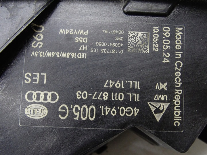 фото №10, Фара передня ліві перед передня ксенон led audi a6 c7 рестайлінг 4g0941005g