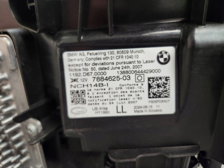 фото №14, Фара передняя левая - bmw 4 g22 g23 g26 laser тень чёрный usa 20-24