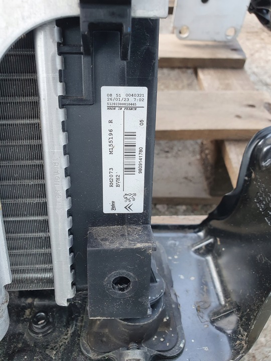 фото №9, Pas переднее комплект радиатор балка peugeot rifter kpl