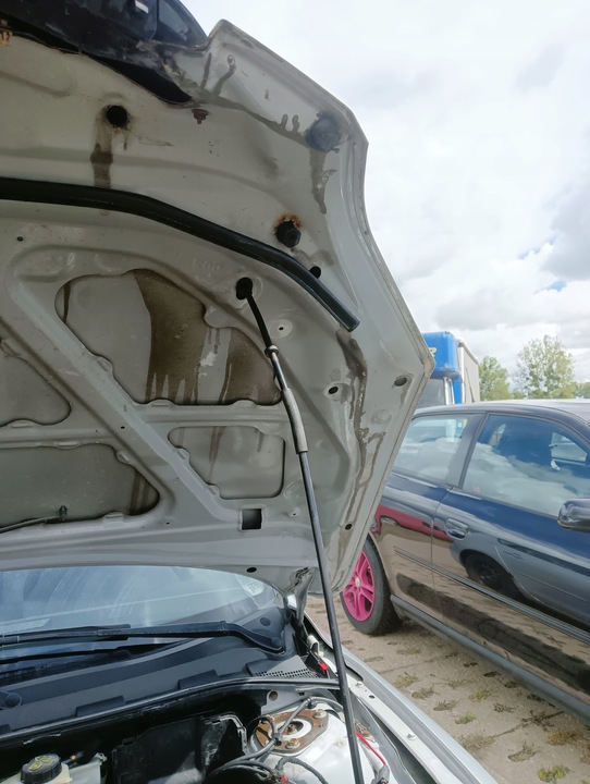 фото №1, Mazda 3 bk i капот крышка двигателя решётка решётка радиатора 2005год серебряная