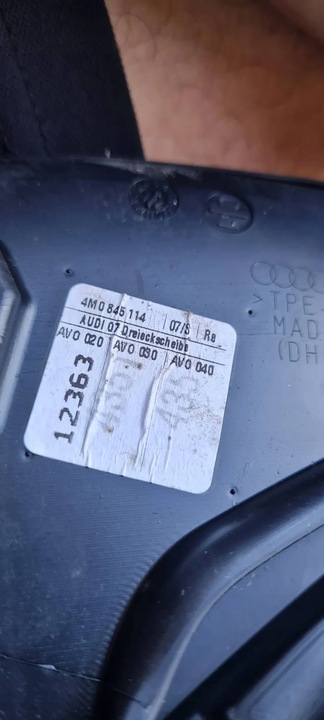 фото №13, Q7 4m ii скло бокова двері права праві перед 16r 4m0845114