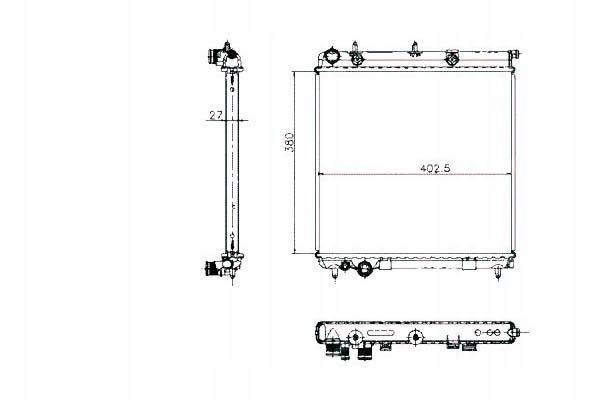 фото №2, Радіаторів двигуна citroen c3 i 1.4 02.02-11.10 nrf