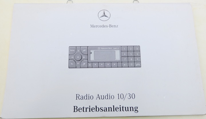 фото №1, Інструкція радіо аудіо 10/30 mercedes w140 w210 w208