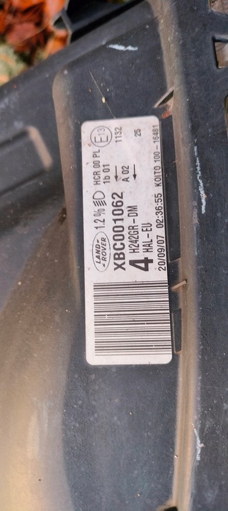 фото №11, Лампа фара правый перед discovery iii xbc001062 европа