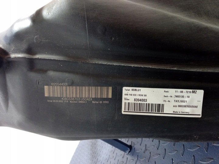фото №5, Bmw 1 f40 b48a20t m135i xdrive bak пального 7465135