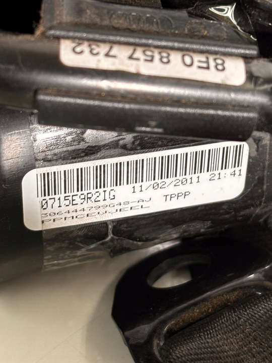 фото №6, Pas безпеки з podajnikiem cabrio audi a5 8t 8f рестайлінг 9f0 857 759