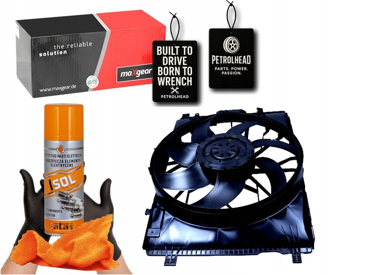 фото №1, Вентилятор радиатор mercedes e-klasa s212 09- maxgea #petrolhead pro+ kit4