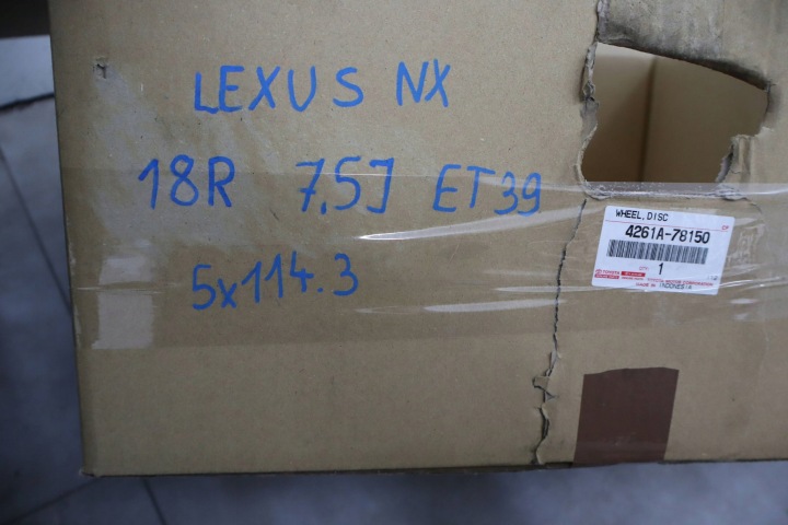 фото №11, Алюмінієвий диск lexus nx 18" 7.5j et39 5x114.3 4261a-78150
