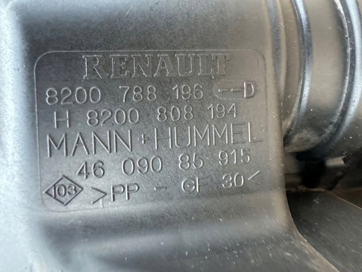фото №11, Renault kangoo ii 1.5 d корпус фільтра повітря витратомір 8200788196