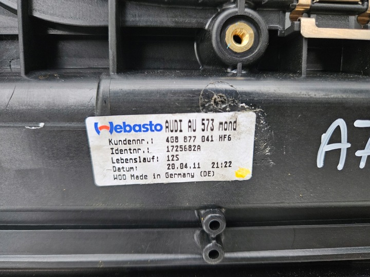 фото №7, Люк audi a7 c7 4g серый материал mondsilber