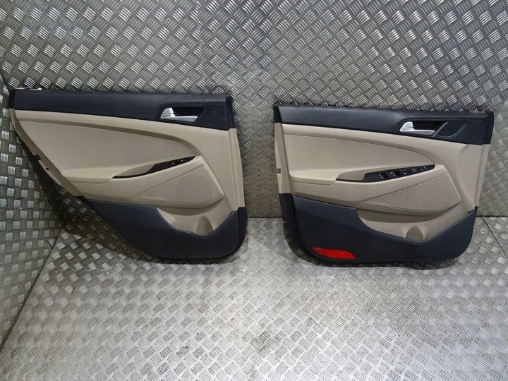 фото №6, Hyundai tucson iii сидіння диван шкіра обшивки тунель комплект ідеальний