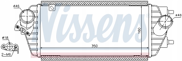 фото №2, Радиатор воздуха intercoolery nissens 96456