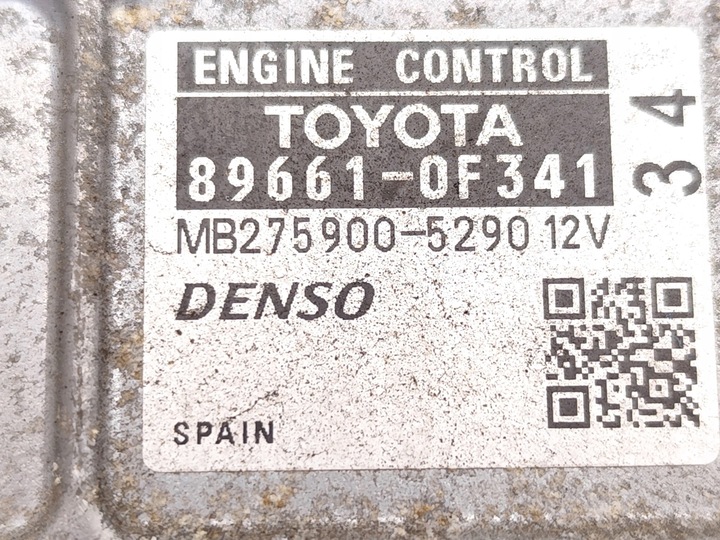 фото №7, Toyota verso блок керування / модуль ecu 1.8 бензин 95kw 129 hp 89661-0f341
