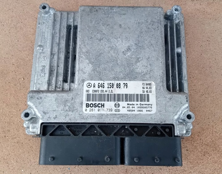 фото №5, Комп'ютер двигуна ecu mercedes c w203 2.2 cdi om646 0281011739 a6461500879