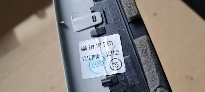 фото №10, A7 4g рестайлінг решітка повітропровід стійка b 4g0819210e a6 c7 4g