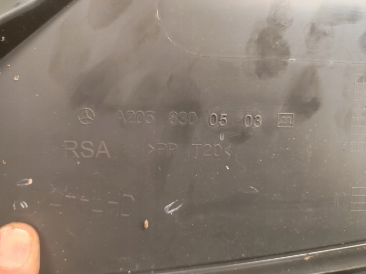 фото №11, Панель під лобовим склом пластиковий ліві c клас w205 205 eu