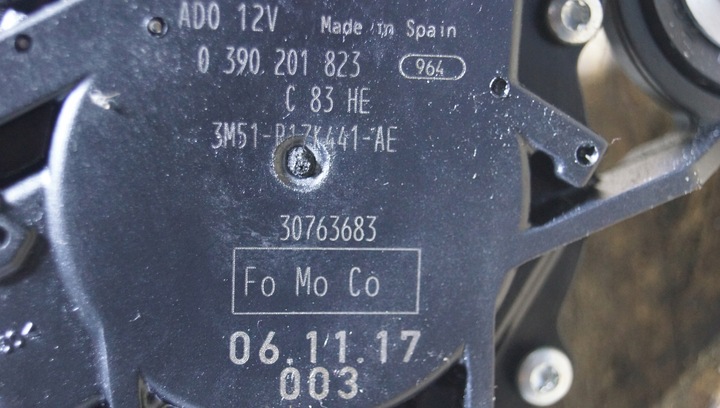 фото №5, V50 двигунчик важіль двірники 3m51-r17k441-ae