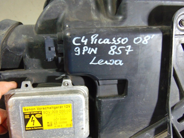 фото №10, Лампа лівий перед ксенон 9 pin citroen c4 picasso i