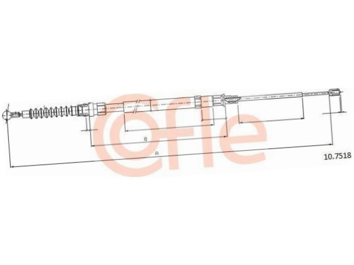 фото №2, Трос тормозная vw golf plus 04-13 golf vi mk6 08-16 v mk5 03-09 eos 06-15