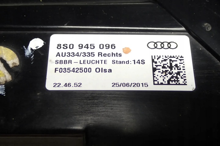 фото №9, Audi tt 8s лампа права задня зад 8s0945096