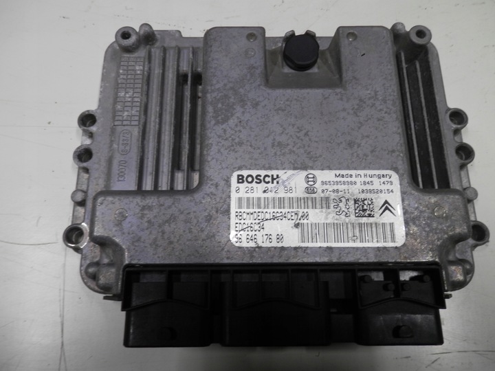 фото №1, Citroen c4 1.6 hdi блок керування двигуна 9664617680