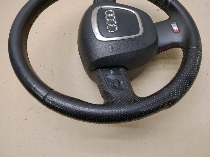 фото №8, Кермо + подушка безпеки мультифункція шкіра s-line sline audi a3 8p роки 03-08