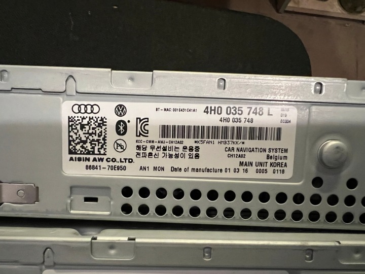 фото №5, Audi a8 s8 d4 рестайлинг считыватель mmi магнитола навигация 3g+ dvd sim 4h0035746m l k