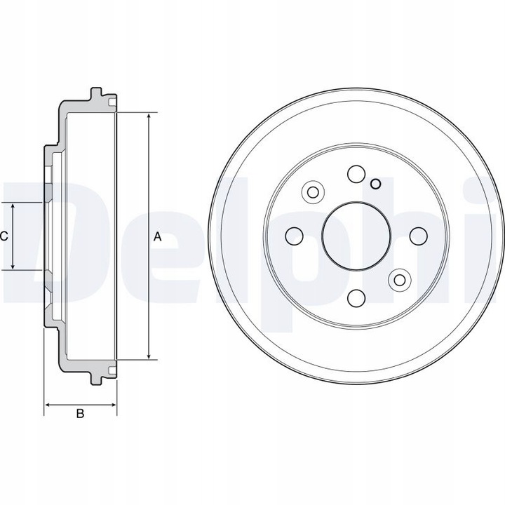 фото №2, Барабан тормозной delphi bf542