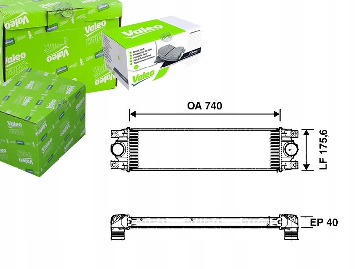 фото №1, Valeo интеркулер renault master 1,9-3,0 dci 01-