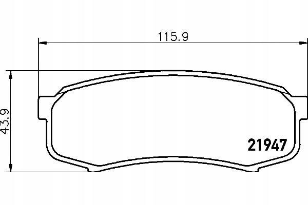 фото №1, Hella набір - комплект гальмівні колодки гальмівних 4605a38