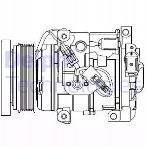 фото №2, Компрессор кондиционер. toyota landcruiser 07- delphi