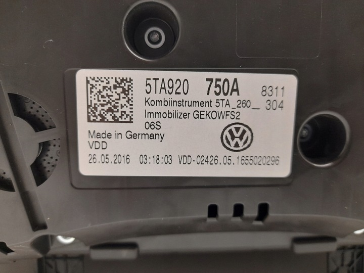 фото №7, Vw touran панель 5ta920750a спідометр  манометр