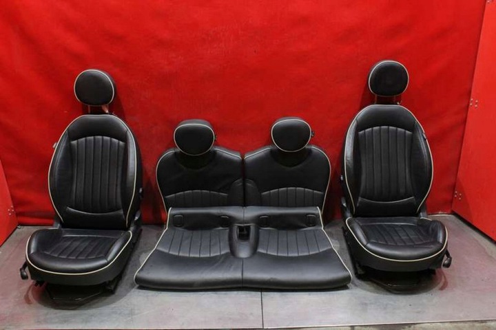 фото №6, Сидіння сидіння комплект боковина обшивки шкіряні eu mini cooper one r56 рестайлінг