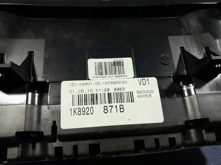 фото №7, Vw scirocco 1.4 tsi 160 km спідометр  прилади eu 1k8920871b