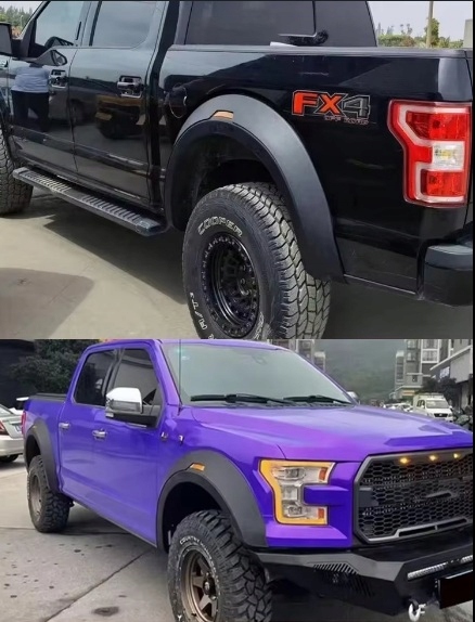 фото №11, Ford f-150 2015-2017 расширители накладки крыльев + отражатели raptor стиль