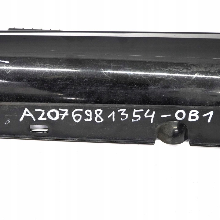 фото №12, Mercedes w207 поріг планка порогова накладка amg обсидіан чорний - 197