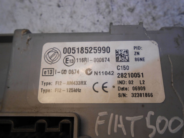 фото №11, Fiat 500 модуль bsi блок управления  00518525990