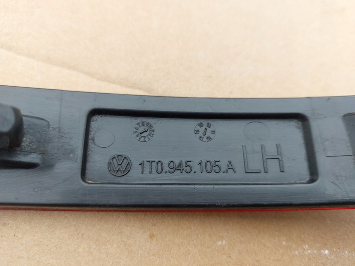 фото №6, Vw touran i рестайлінг відбивач бампера лівий зад 1t0945105a оригінал 07-10r